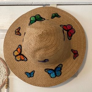 Little girls “The Lizzie” butterfly sun hat